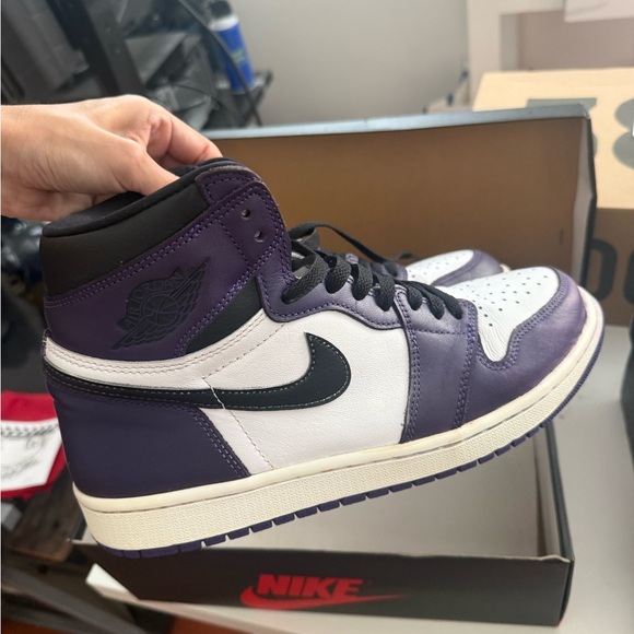 Nike Jordan 1 Mid Trainers Size 10.5 - Picture 2 of 7